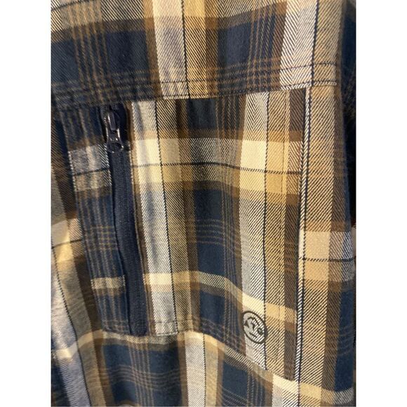 Wrangler ATG All Terrain Gear XXL Shirts Plaid rn#130273 Elbow Patch Ls - Picture 5 of 8